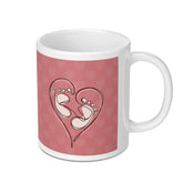Heart and Baby Feet Design Mug Product